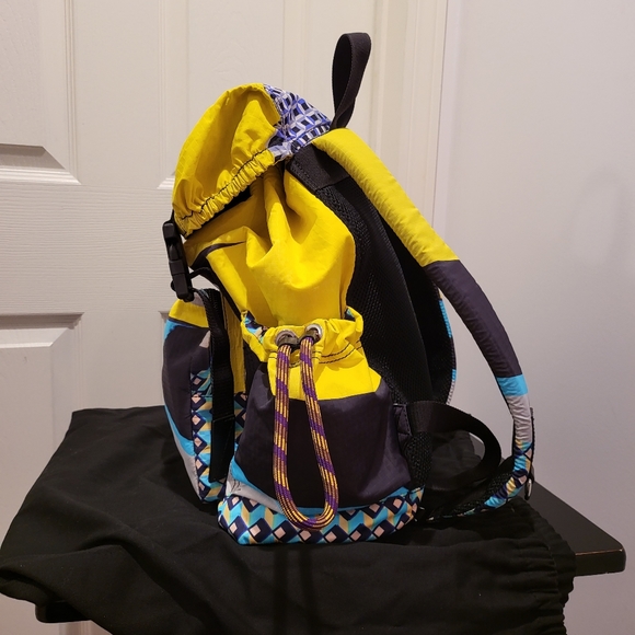 DRIES VAN NOTEN Multi Color Nylon Print Backpack - UNISEX - Picture 4 of 8